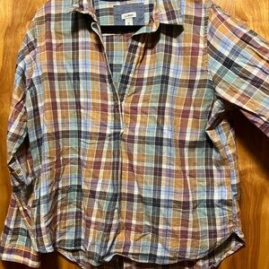 Flannel 1/4 Button-Up Shirt